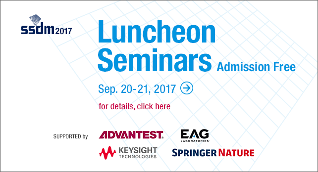 Luncheon Seminars : September 20 - 21, 2017 / Supported by -
