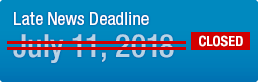 Late News Submission Deadline : April 27, 2018 [CLOSED]