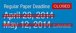 Regular Paper Deadline : Closed