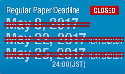 Regular Paper Deadline : CLOSED
