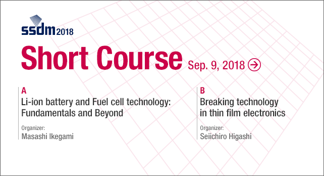 Short Course : September 9, 2018 / Tokyo, Japan
