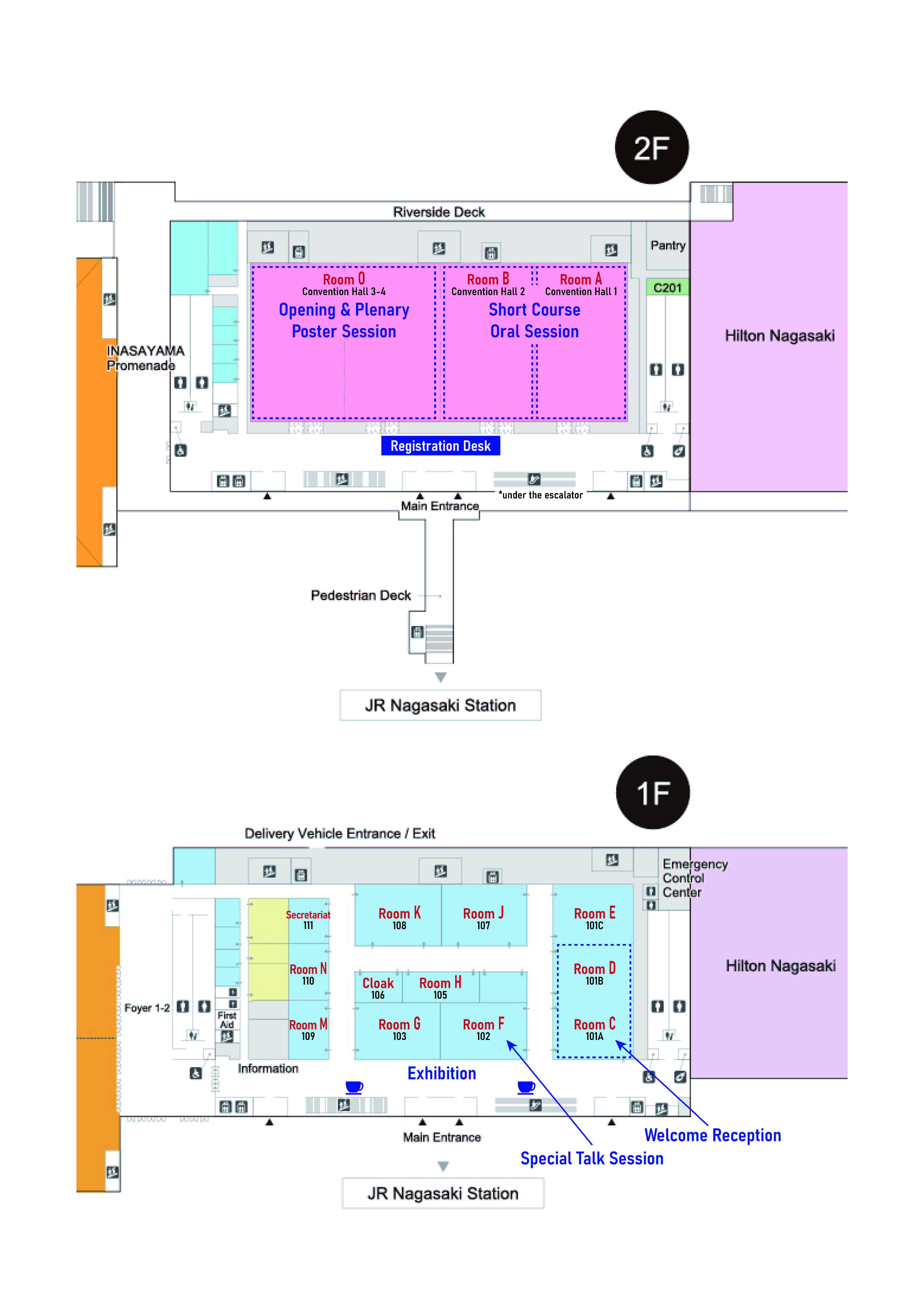 SSDM2026 Floor Map - Dejima Messe Nagasaki
